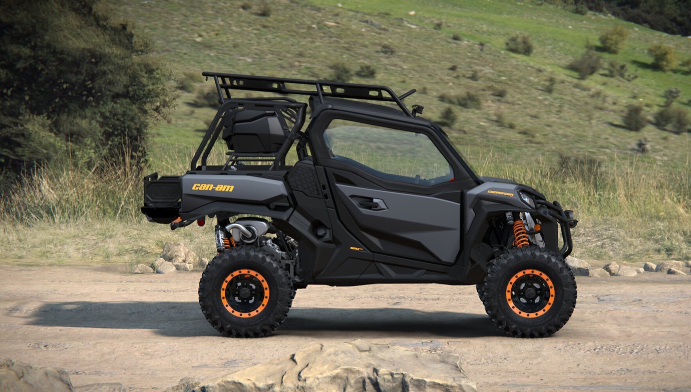 The Can-Am Commander XT-P in the field, side profile